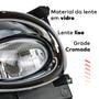 Imagem de Kit Farol Auxiliar de Milha Grade Cromada Honda City 2009 2010 2011