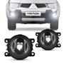 Imagem de Kit farol auxiliar l200 triton 2017 com moldura cromada