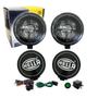 Imagem de Kit Farol Auxiliar Milha 500 Black Magic Fusca Kombi Hella