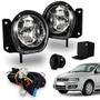 Imagem de Kit Farol Auxiliar Milha Fiat Stilo 2008 2009 2010 2011 Botao Tic Tac