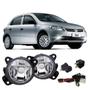 Imagem de Kit farol auxiliar neblina gol g5 2008 a 2013 vidro