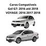 Imagem de KIt Farol de Milha Moldura Cromo Botão Tic Tac 2 Pinos Gol/Voyage G7 2016 a 2018 Suits - STS064VW