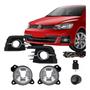 Imagem de KIt Farol de Milha Moldura Cromo Botão Tic Tac 2 Pinos Gol/Voyage G7 2016 a 2018 Suits - STS064VW