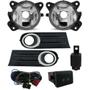 Imagem de Kit Farol de Milha Neblina + Grade Para-choque Central Com Friso Cromado Vw Gol Voyage Saveiro G5 2009 2010 2011 2012 2013