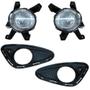 Imagem de Kit Farol De Milha Neblina Hyundai Hb20 Interruptor Molduras