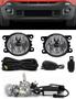 Imagem de Kit Farol de Milha Neblina Jeep Renegade - Interruptor Alternativo + Kit Lâmpada Super LED Headlight H11 6000K 12V e 24V 32W 2200LM