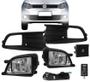 Imagem de Kit Farol de Milha Volkswagen Gol G6 2013 2014 2015 2016 com Molduras Botão Semelhante ao Original