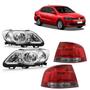 Imagem de Kit Farol Lanterna Volkswagen Voyage 2008 a 2012 Bicolor