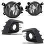 Imagem de Kit Faról Milha Gol G7 Com Grade Preta Int Original  Cromado SL-262410 - Shocklight