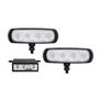Imagem de Kit Farol Power LED New Slim 4W Vermelho Com Módulo