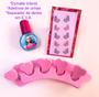 Imagem de Kit Fashion Infantil Maquiagem Esmalte Barbie Laços Acessórios de Cabelo Bolsa Rosa 1022 ED1 Brinquedos