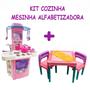 Imagem de Kit Faz de Conta Com Mesinha e Cadeira Com Cozinha Rosa