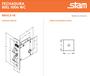 Imagem de Kit Fechadura de Porta De Correr banheiro lavabo C/ 2 Puxador concha 1006s stam