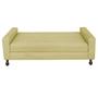 Imagem de Kit Félix com Cabeceira Dama com Strass 1,40 cm Casal Baú Quarto Sala Suede Bege - Damaffê Móveis