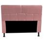 Imagem de Kit Félix com Cabeceira Dona 90 cm Solteiro Baú Quarto Sala Suede Rose - Damaffe Móveis