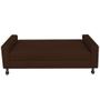 Imagem de Kit Félix com Cabeceira Lady com Strass 1,95 cm King Size Baú Quarto Sala material sintético Marrom - Damaffê Móveis