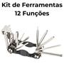 Imagem de Kit Ferramentas Chave Emergência Bicicleta Bike 12 Funções Multi Uso