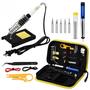 Imagem de Kit Ferro Solda + Tubete Estanho Com Resina E Sugador Solda 60w 220v