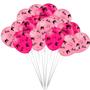 Imagem de Kit festa Barbie Decoração Toalha Rosa+ 25 balões +Painel