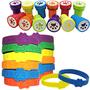 Imagem de Kit Festa com 24 Pulseiras e 24 Carimbos de Pata - 4E's Novelty
