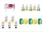 Imagem de Kit Festa Copa do Qatar 2 Verde e Amarelo 61 peças (20 pessoas) cone milk