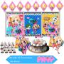Imagem de Kit Festa Decoração Aniversário Arlequina infantil com pulseira