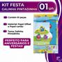 Imagem de Kit Festa Galinha Pintadinha 61 Peças Comemoração Aniversário Kid Criança Festcolor