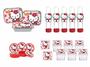 Imagem de Kit Festa Hello Kitty vermelho 80 peças (20 pessoas)
