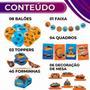 Imagem de Kit Festa Hot Wheels 62 Peças Comemoração Aniversário Kid Criança Festcolor