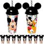 Imagem de Kit Festa Infantil com 25 copos do Mickey com Orelhas e Canudo