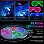 Imagem de Kit Festa KOOCOVY - 125 Itens Fluorescentes com Óculos