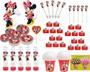 Imagem de Kit festa minnie vermelha 99 peças (10 pessoas)