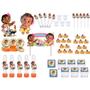 Imagem de Kit festa Moana Baby (laranja) 113 peças (10 pessoas)