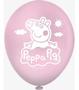 Imagem de Kit festa Peppa Pig Decoração Painel +Toalha Rosa + 25 Balão