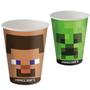 Imagem de Kit Festa Pratos e Copos para Aniversário Comemoração - Jogo Minecraft - 24 un Cada - Festcolor