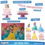 Imagem de Kit Festa Princesas Disney 39 Itens Painel + Faixa + Enfeite