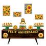 Imagem de Kit Festa Pronta Decoração Girassol - 40 unid