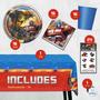 Imagem de Kit Festa Transformers para 16 Pessoas com Toalha de Mesa