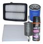 Imagem de Kit filtro ar motor e ar condicionado oleo e combustivel e spray limpa ar honda city 2022 2023 2024 motor 1.5 flex