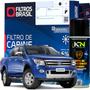 Imagem de Kit Filtro De Cabine Ar Condicionado + Spray Ford Ranger 2012 2013 2014 2015 2016 2017 2018 2019 2020 2021
