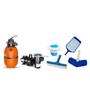 Imagem de Kit Filtro F350P Com Motobomba 1/3Cv E Kit Limpeza