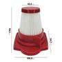 Imagem de Kit Filtro Hepa Vermelho e Espuma Compatível com Aspirador Electrolux Power Speed STK14B