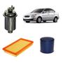 Imagem de Kit Filtros Hyundai Accent 1.5 12V 95-98 Ar Óleo