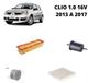 Imagem de Kit filtros revisao renault clio 1.0 16v 2013 a 2017