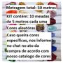 Imagem de Kit Fio de Cetim Enfeite Para Trança 40 Metros 20 Cores 2mm