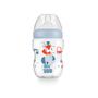 Imagem de Kit Fisher Price Mamadeira 270 ml e Chupeta Soft Tam 2 com Case Esterilizador Azul