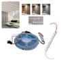 Kit Fita De Led 5M 2835 Com Luz Efeito Sequencial De Correr Vai E Volta Para Perfil De Led Com Fonte 12V E Controlador - CBC Imagem de Kit Fita De Led 5M 2835 Com Luz Efeito Sequencial De Correr Vai E Volta Para Perfil De Led Com Fonte 12V E Controlador