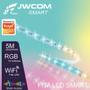 Imagem de Kit Fita Led Smart 5M Rgb Wifi Tuya Inteligente /Google