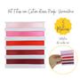 Imagem de Kit Fitas Cetim Artesanato Scrapbook Rosa Pink Vermelho 5m