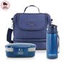 Imagem de Kit Fitness Bolsa Térmica c/ 2 compartimentos e Pote de Marmita 2 Andares com Garrafa 700 ml